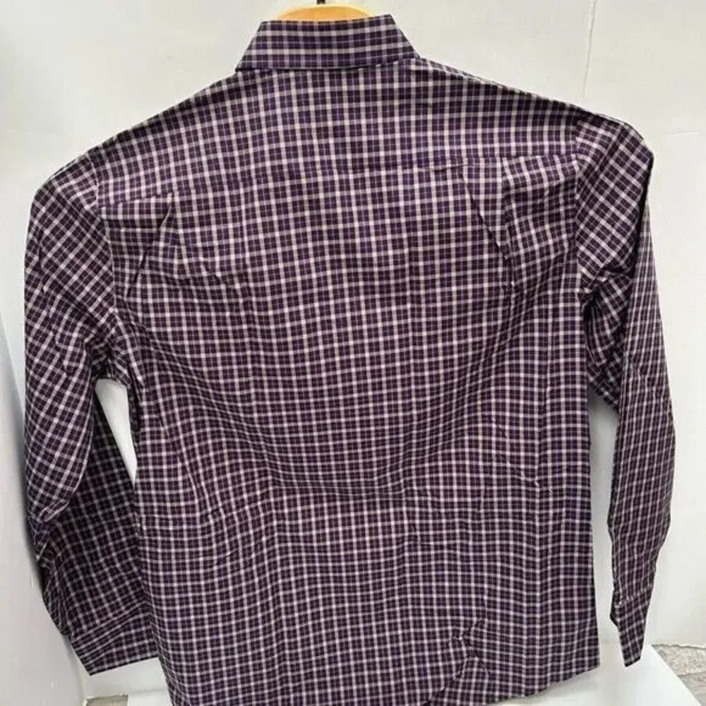 SOUTHERN TIDE NWT Shelter‎ Deck Purple Plaid Stretch Classic Fit Shirt Medium